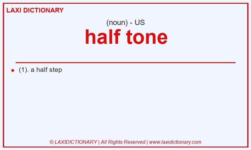 Definition half tone in American English