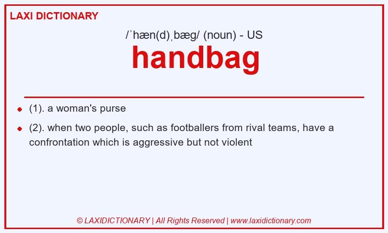Definition handbag in American English
