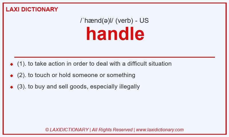 Definition handle in American English