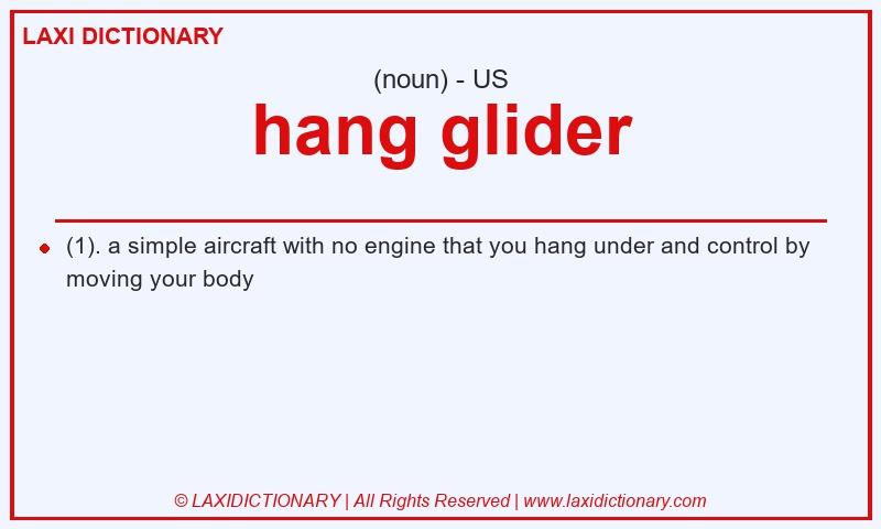 Definition hang glider in American English