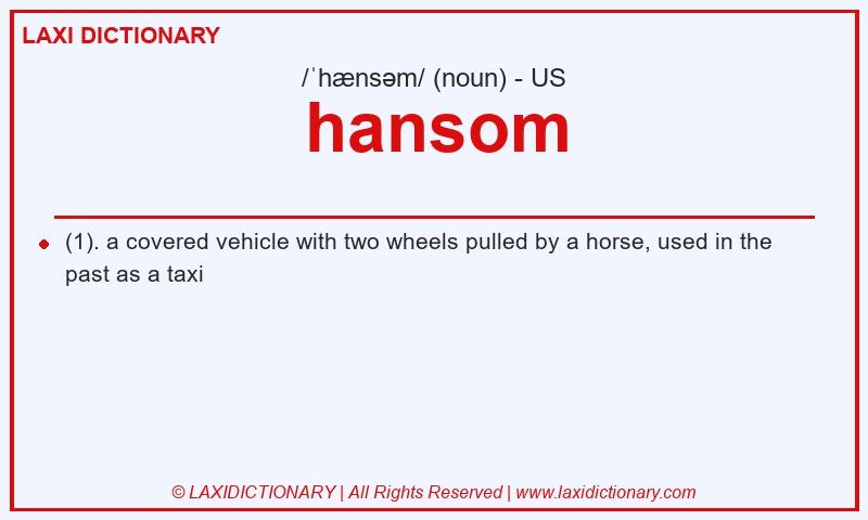 Definition hansom in American English
