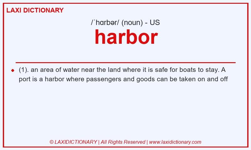 Definition harbor in American English