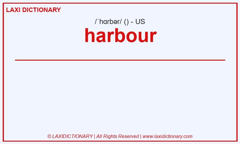 Definition harbour in American English