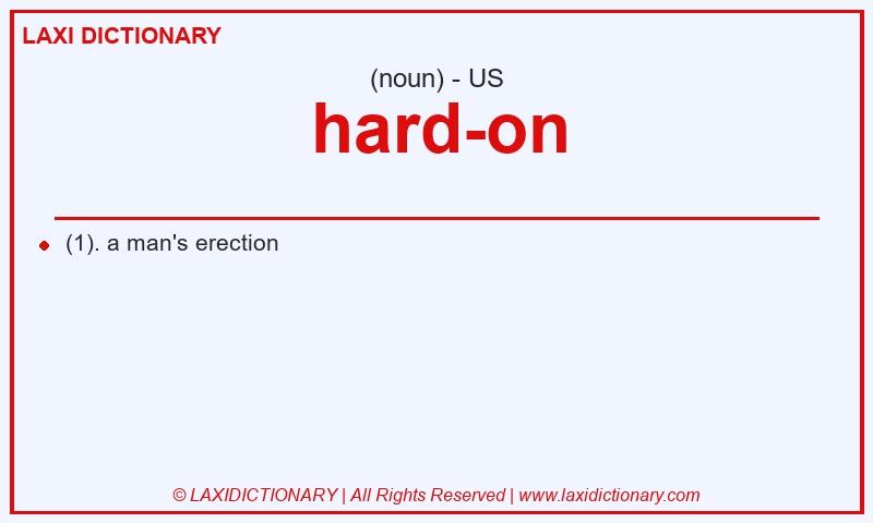 Definition hard-on in American English