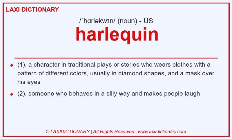 Definition harlequin in American English
