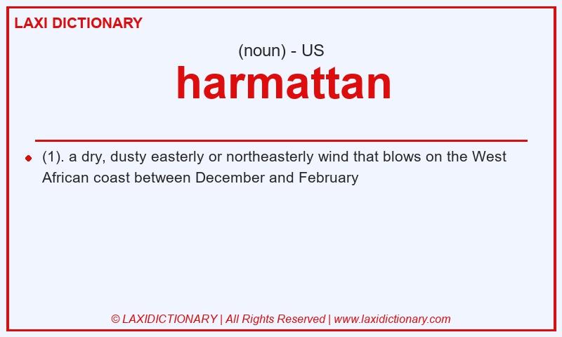 Definition harmattan in American English