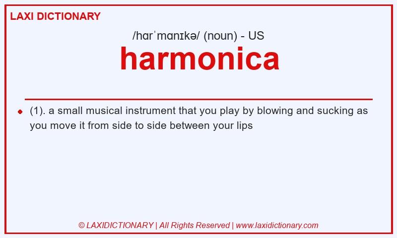 Definition harmonica in American English