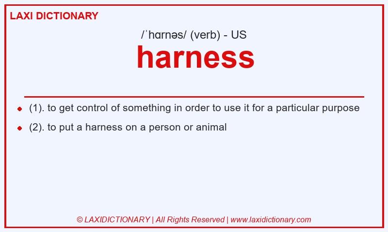 Definition harness in American English