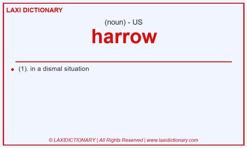 Definition harrow in American English
