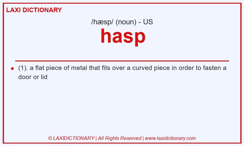 Definition hasp in American English