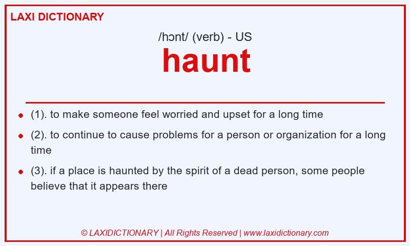 Definition haunt in American English