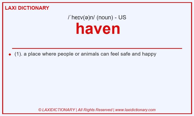 Definition haven in American English