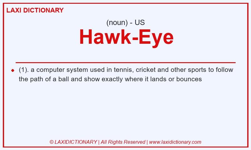 Definition Hawk-Eye in American English