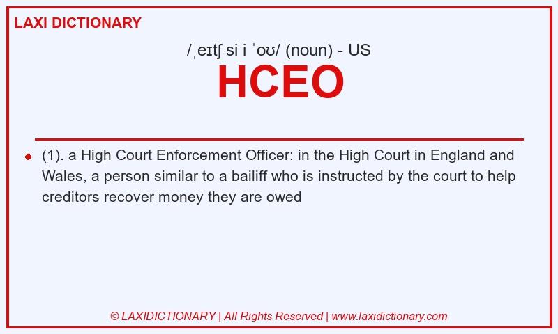 Definition HCEO in American English