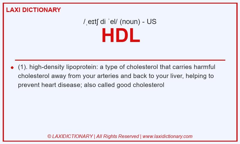 Definition HDL in American English
