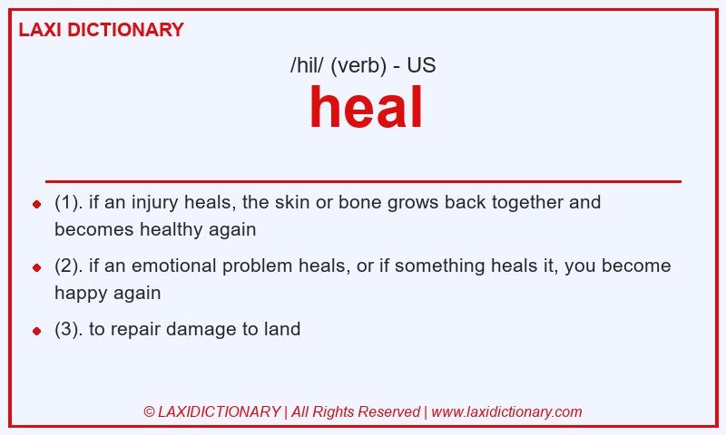 Definition heal in American English