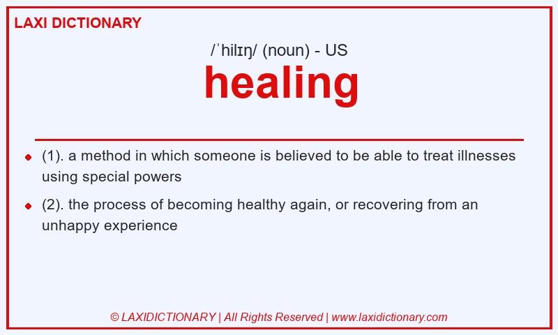 Definition healing in American English