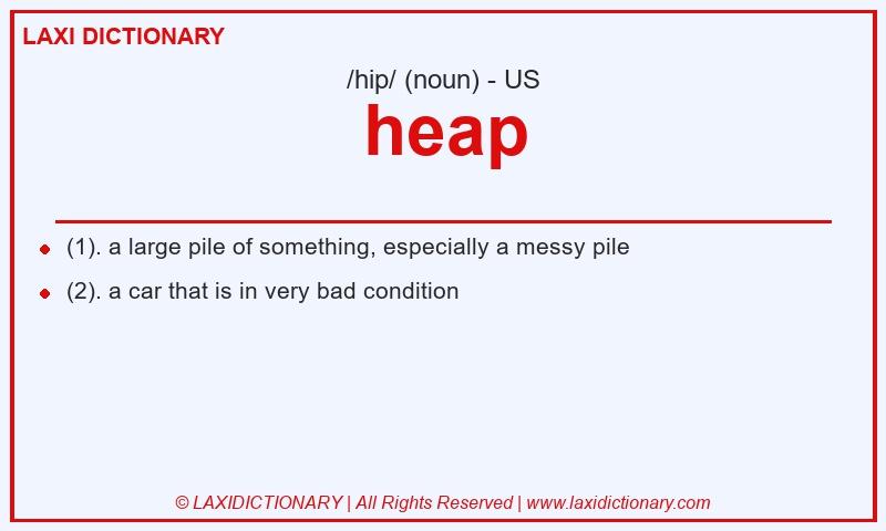 Definition heap in American English