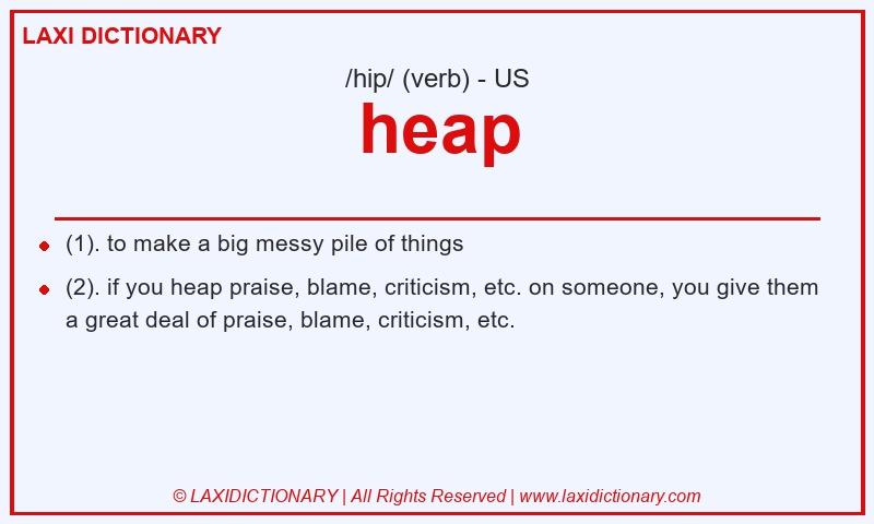 Definition heap in American English
