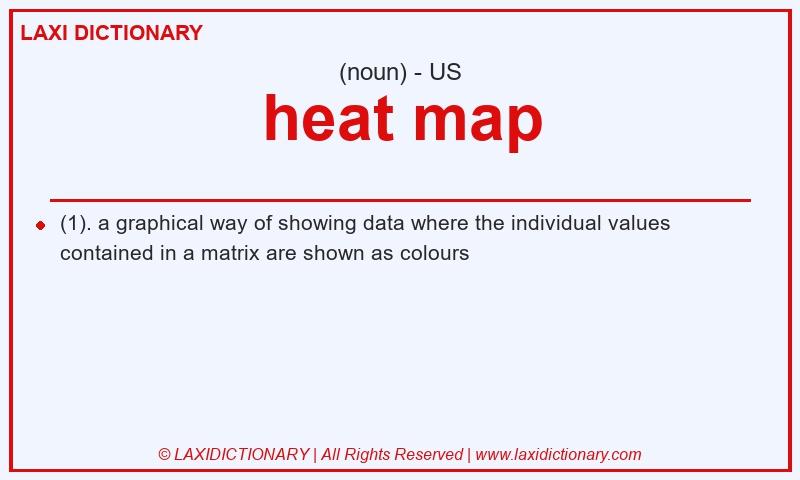 Definition heat map in American English