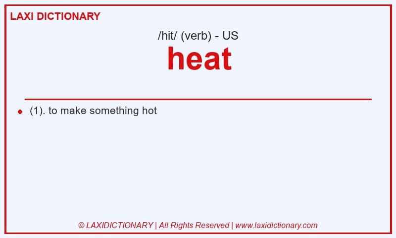 Definition heat in American English