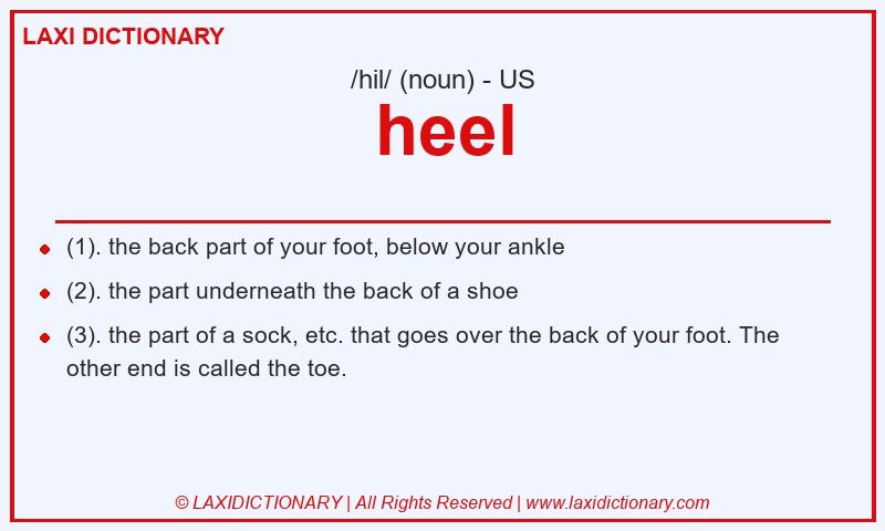Definition heel in American English
