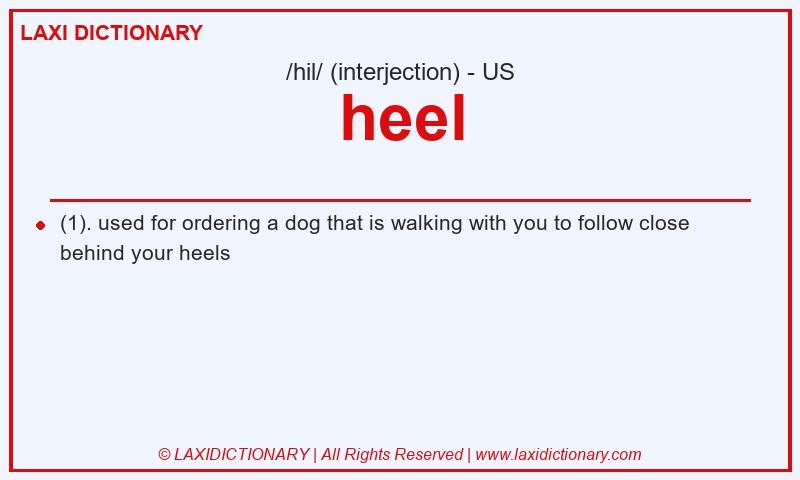 Definition heel in American English