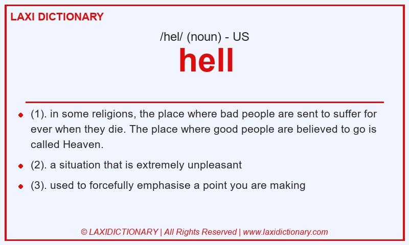 Definition hell in American English