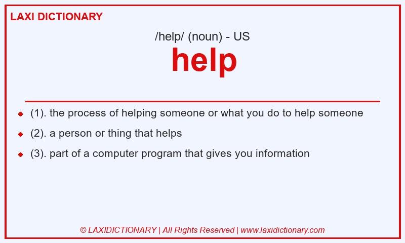 Definition help in American English