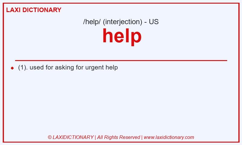 Definition help in American English