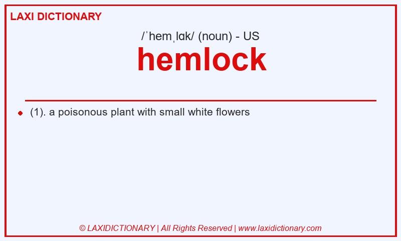 Definition hemlock in American English