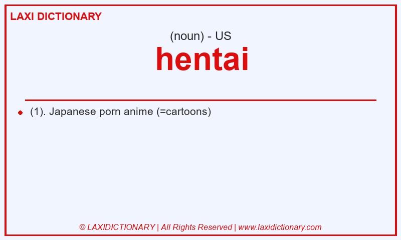 Definition hentai in American English