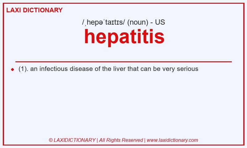 Definition hepatitis in American English