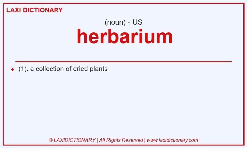Definition herbarium in American English