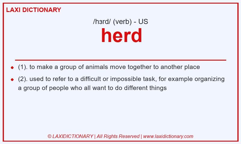 Definition herd in American English