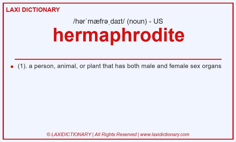 Definition hermaphrodite in American English