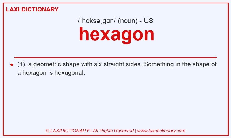 Definition hexagon in American English