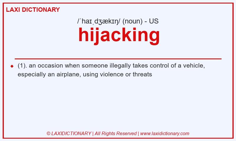 Definition hijacking in American English