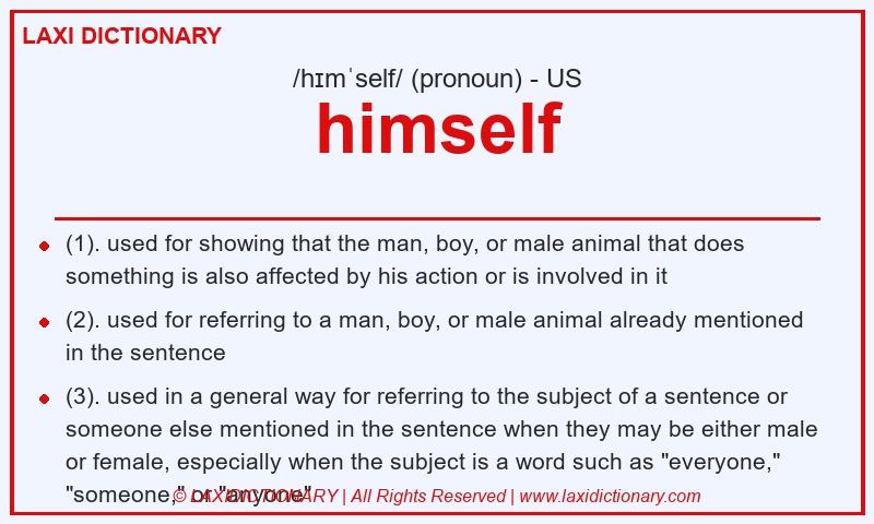 Definition himself in American English