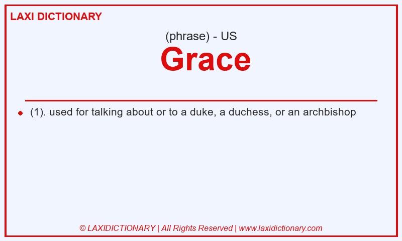 Definition Grace in American English