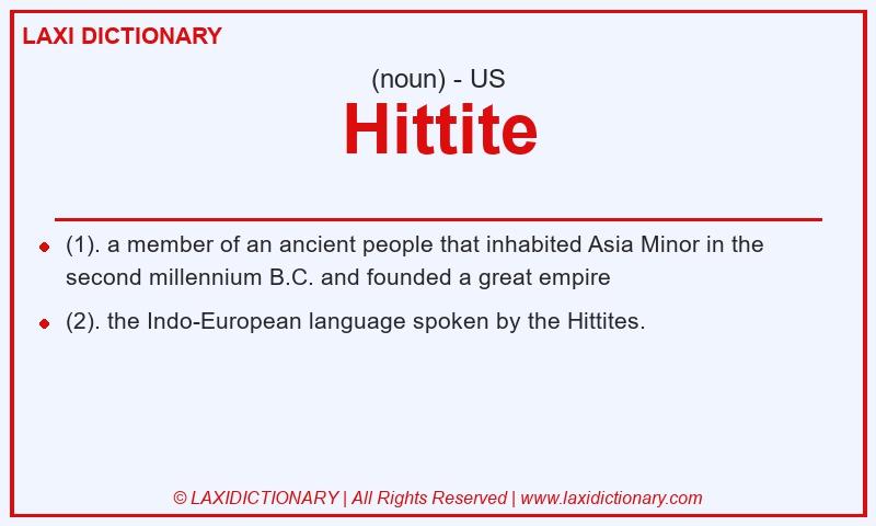 Definition Hittite in American English