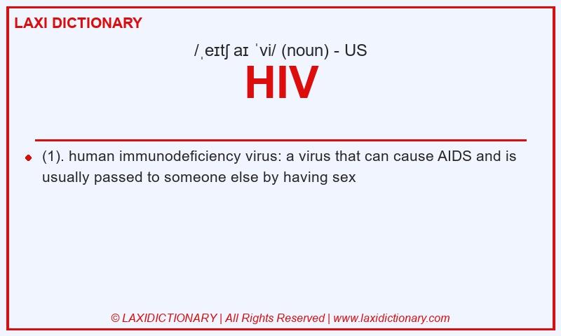 Definition HIV in American English