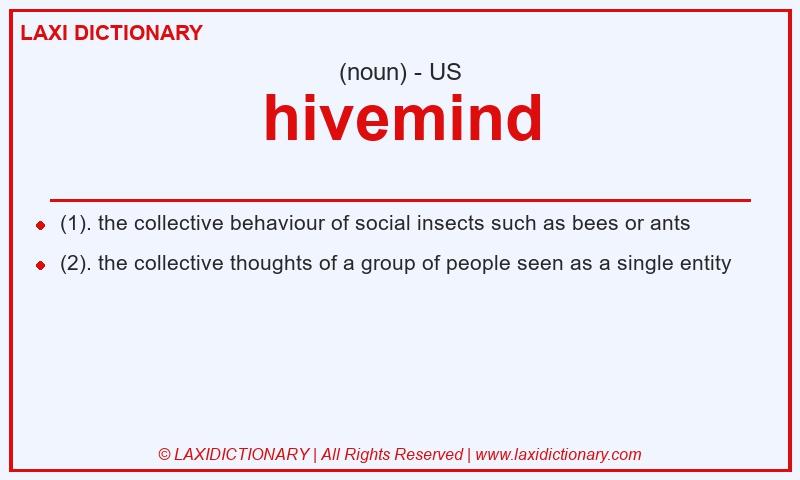 Definition hivemind in American English