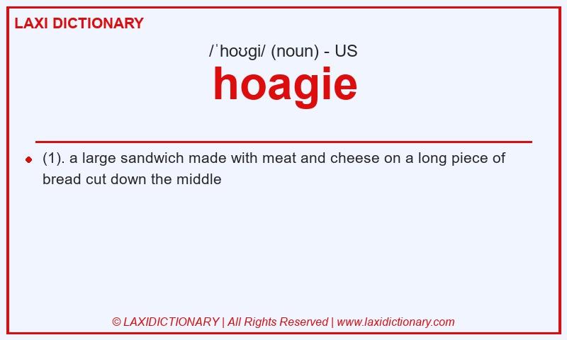 Definition hoagie in American English