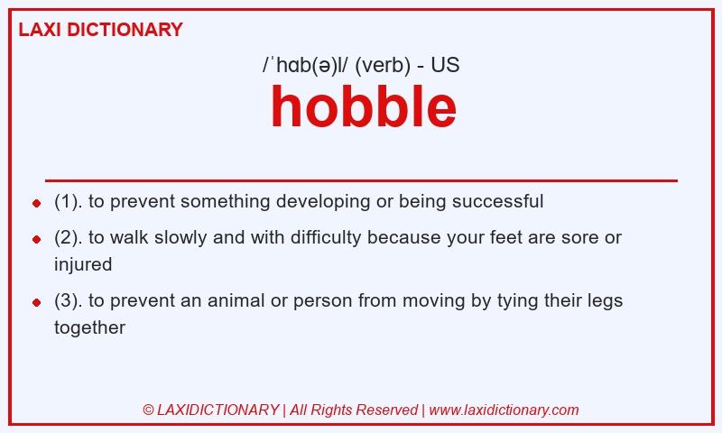 Definition hobble in American English