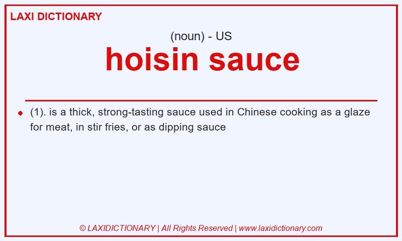 Definition hoisin sauce in American English