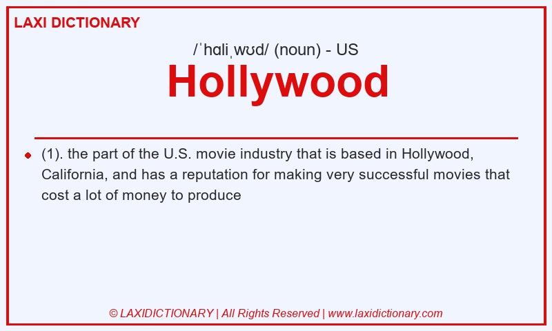 Definition Hollywood in American English