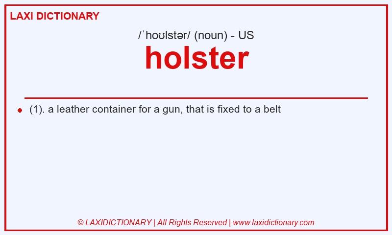 Definition holster in American English