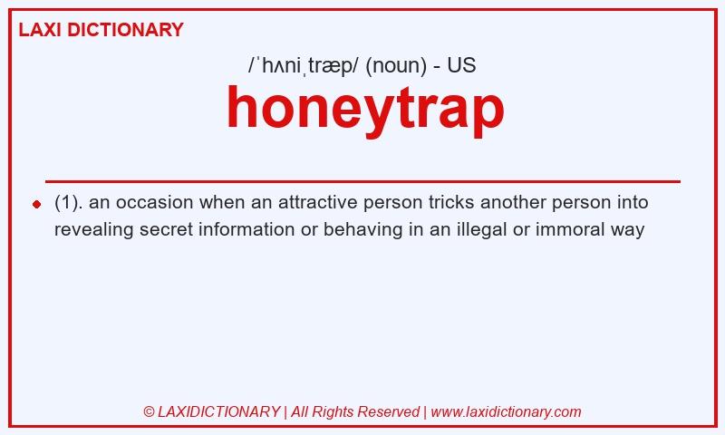 Definition honeytrap in American English