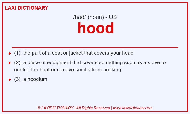 Definition hood in American English